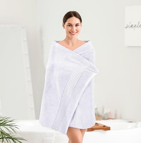 Utopia Towels Luxurious Bath Towels Set, 27 x 54 Inches 100% Ring Spun Cotton, 4 Pack White 6