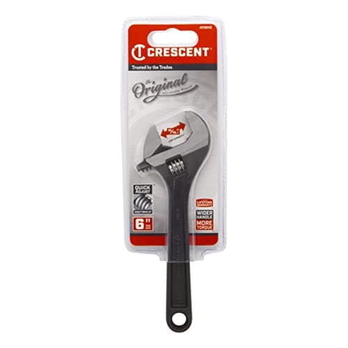 Crescent 6" Adjustable Black Oxide Wrench - Carded - AT26VS 6