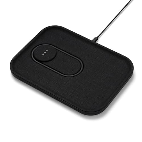 Courant MAG:3 Charger and Tray - Belgian Linen, Multi-Device Charger Compatible with MagSafe iPhones 16, 15, 14, 13, 12 or Wireless AirPod Cases (Charcoal)