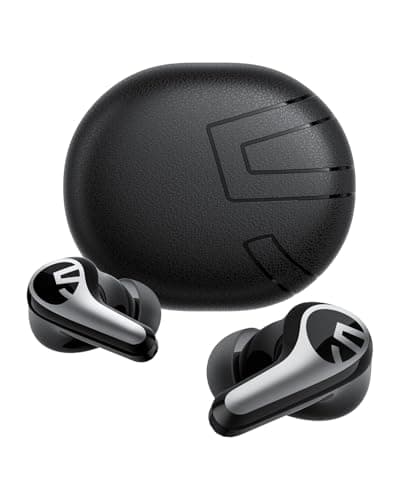 SOUNDPEATS C30 Hybrid ANC Earbuds with LDAC Hi-Res Audio, 52H Playtime -52dB Adaptive Noise Cancelling Wireless Earbuds, 6-Mic Clear Call, 12mm Driver, Bluetooth 6.0, Multi-Point, IP54 for Work/Travel