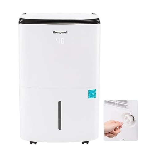 Honeywell 4000 Sq. Ft. Energy Star Dehumidifier with Built-in Pump for Large Basements & Rooms, with Mirage Display, Washable Filter to Remove Odor and Filter Change Alert - 50 Pint (Previously 70P)