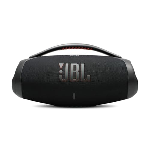JBL Boombox 3 - Portable Bluetooth Speaker, IPX7 Waterproof, 24 Hours of Playtime (Black) (JBLBOOMBOX3BLKAM) + AUX Cable + USB-C Cable + Microfiber Cloth 2