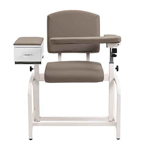 Medycare Phlebotomy Chair for Blood Drawing Treatment Room（Gray）
