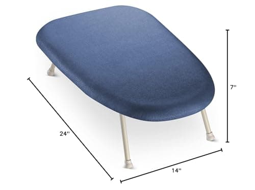 Bartnelli Tabletop Ironing Board Size 24x14 with Reinforced Steel Legs for Extra Stability, and Extra Layer Cover Padding for Smooth and Easy Ironing, Intelligent Locking System to Easily Fold Away 7