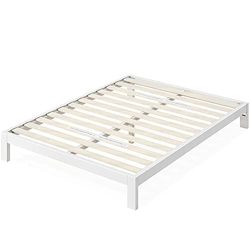 Zinus Arnav Metal Platform Bed Frame, Wood Slat Support, No Box Spring Needed, Easy Assembly, White, Full 11