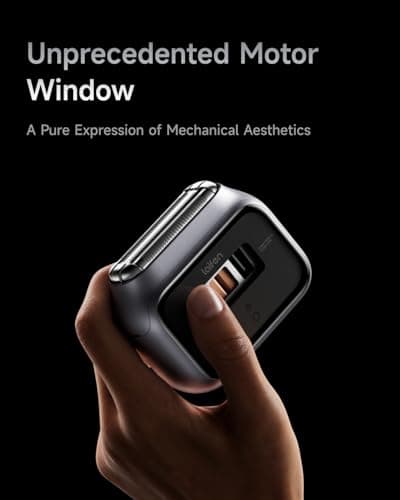 Laifen P3 Pro 3-Blade Electric Shaver, Dual Linear High-Speed Motors 12,000 Cuts/Min, 100-Min Runtime, IPX7 Waterproof, Rechargeable Electric Razor for Men, Travel-Friendly (Space Gray Aluminum Alloy) 5