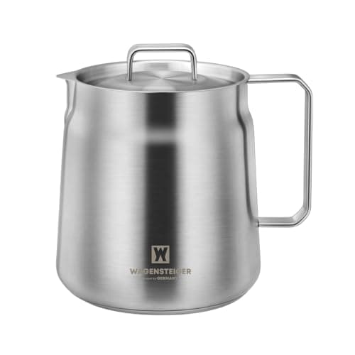 WAGENSTEIGER Stainless Steel Classic Tea Kettle 2.1 Quarts / 2 Liters, Multi-purpose Cooking Pot, Mini Milk Pan, Butter Warmer, On-the-go Saucepan, Ramen Pot, Stovetop Metal Tea/Coffee Pot (606)