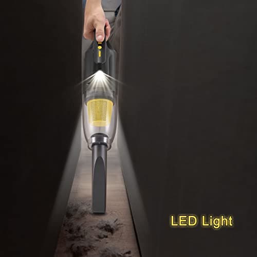 PEGOVO Hand Held Vacuum Cordless Rechargeable-10K PA Strong Suction Car Vacuum, Cordless Car Vacuum Cleaner with 360 Degree Rotation Pet Brush, 2 Filters 6