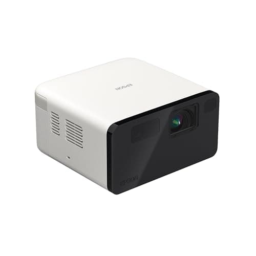 Epson EpiqVision Mini EF21 Portable Smart Laser Projector, Bright 1,000 Lumens, FHD 1080p HDR, 3-Chip 3LCD, Google TV, Netflix, Stereo Speakers, Family Party/Outdoor Backyard/Home Theater - White