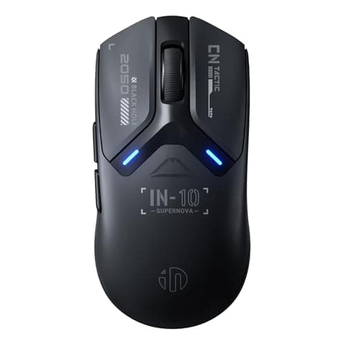 INPHIC IN10P Superlight Wireless Gaming Mouse, 60g, 8K Polling Rate, 26,000 DPI, Tri-Mode, PAW3395 Sensor, Fully Programmable