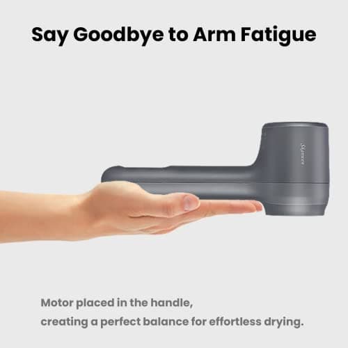 SKANWEN Professional Ionic Hair Dryer with Diffuser, High-Speed Blow Dryer with 110,000 RPM Brushless Motor for Fast Drying | Lightweight, Low Noise, Thermo-Controlled Hairdryer for Home/Travel, Gray 5