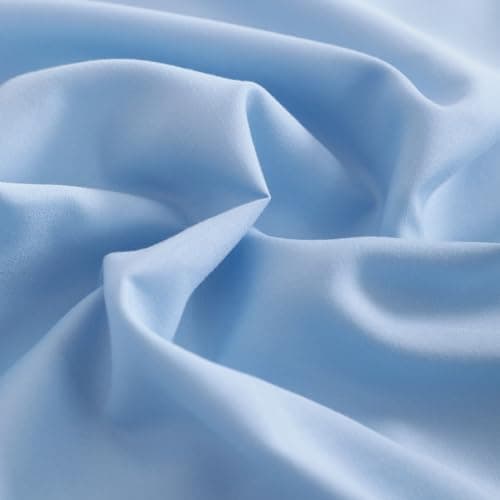 Organictune Microfiber Pillow Cases Standard Set of 2 with Envelope Closure Shrinkage and Fade Resistant Pillowcases(Sky Blue,20x26 Inches) 7
