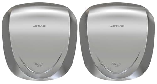 JETWELL 2Pack UL Approved Power Commercial Hand Dryer, HEPA Filter High Speed Automatic Warm Wind Stainless Steel Cover AC110V-130V