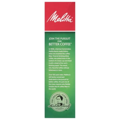 Melitta #4 Cone Coffee Filters, Natural Brown, 100 Count (Pack Of 3), 300 Total Filters - Fits all 8-12 Cup Cone Coffee Makers and Pour-Overs, Compostable, Tear-Resistant 14