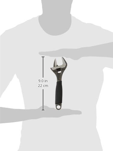 Bahco BAH9031RUS Ergo Big-Mouth Adjustable Wrench with Rubber Handle - 8 Inch - Black Phosphate Finish 10