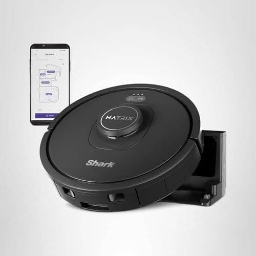 Shark RV2310 Matrix Robot Vacuum with Self-Cleaning Brushroll for Pet Hair, No Spots Missed on Carpets and Hard Floors, Precision Home Mapping, Wi-Fi Black/Silver, 0.5 Quarts 10