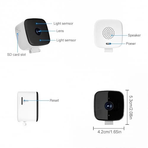 SakerPlus Smart 2K Window Security Camera, 3MP HD Indoor/Outdoor, Color Night Vision, 24/7 Recording, Smart Motion Alerts, Easy Peel & Stick Setup, 32-Inch Cable (with 32G TF Card) 5