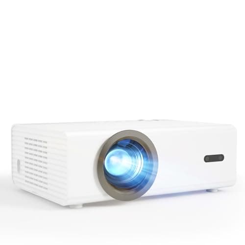 【Netflix Built-in & Native 1080P Projector】AKIYO Smart Projector with WiFi and Bluetooth, Auto Focus & Keystone Portable Outdoor Projector 4K Supported, Compatible with TV Stick Smartphone/HDMI/USB