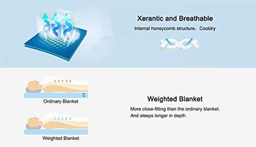 FindPanda Weighted Blanket Adult 17 lbs King Size 78"x85" Dark Grey, Premium Fabric with Glass Beads 5