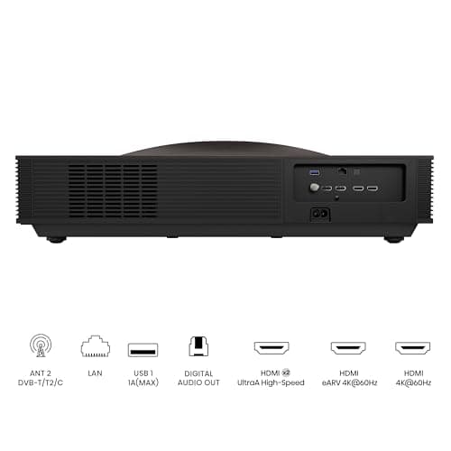 Hisense L9Q Ultra Short Throw Triple Laser Projector, 4K UHD, 5,000 Lumens, 5000:1 Contrast, 80” - 200”, Dolby Vision & Atmos, IMAX Enhanced, Google TV, Pantone Validated, Tuned by Devialet 11