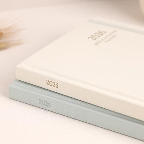 2026 Planner - Weekly and Monthly Planner, January 2026 - December 2026, Linen Hardcover, 2026 Calendar Planner Book with Tabs, Aesthetic, Perfect for Office Home School Supplies (Beige, A5) 8