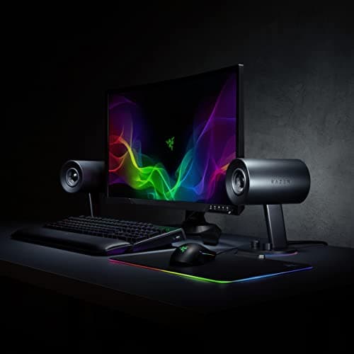 Razer Nommo Chroma: Custom Woven 3" Glass Fiber Drivers - Rear-Facing Bass Ports - Bass Knob w/Automatic Gain Control Chroma Enabled - Full Range 2.0 PC Gaming Speakers, Black 7