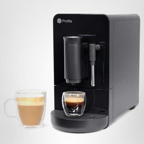 Profile GE Automatic Espresso Machine + Milk Frother | Brew in 90 Seconds | 20 Bar Pump Pressure for Balanced Extraction | Five Adjustable Grind Size Levels | WiFi Connected for Customization | Black 14