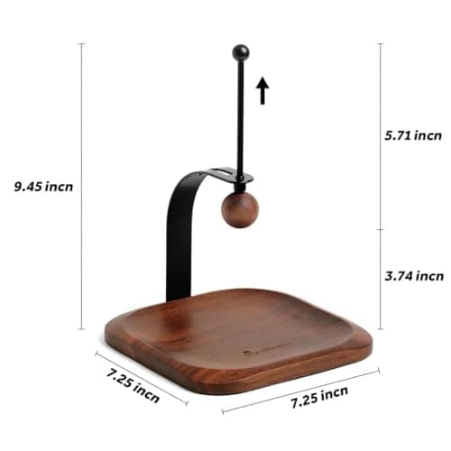 Walnut Napkin Holder for Table Wood Square Napkin Dispenser with Metal Cocktail Napkin Holder, Suitable for Kitchen, Restaurant, Bar, Office, Parties, Home Décor (Black Walnut Wood) 6