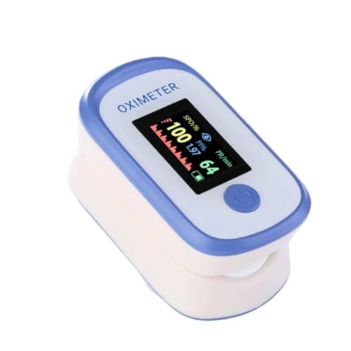 Pulse Oximeter with Respiration and OLED Display, Oximetro Fingertip Oxygen Monitor for Accurate SpO₂ and Respiration Rate Monitoring