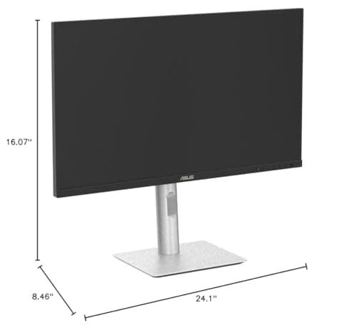 ASUS ProArt Display 27” 4K HDR Professional Monitor (PA279CRV) - IPS, UHD (3840 x 2160), 99% DCI-P3/Adobe RGB, ΔE < 2, Calman Verified, USB-C PD 96W, DisplayPort, Daisy-Chain, Ergonomic, 3yr Warranty 10