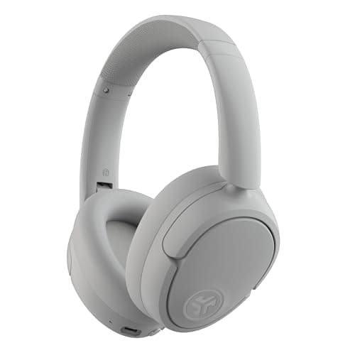 JLab JBuds Lux ANC Wireless Headphones, Cloud White, Hybrid Active Noise Cancelling, Customizable Sound, Spatial Audio Compatible, Premium Over-Ear Bluetooth Headset