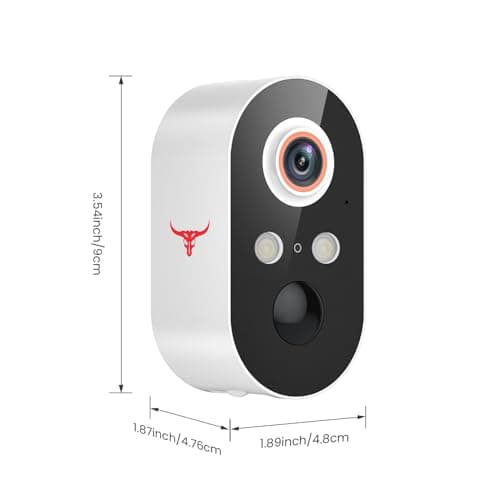 ClipBlur 1080p Wireless Security Camera, 2.4GHz Wi-Fi Only, Color Night Vision, AI Human Detection, PIR Motion Detection, 2-Way Talk, Outdoor Surveillance Bullet Cam, No Solar Panel Included (2 Pack) 9