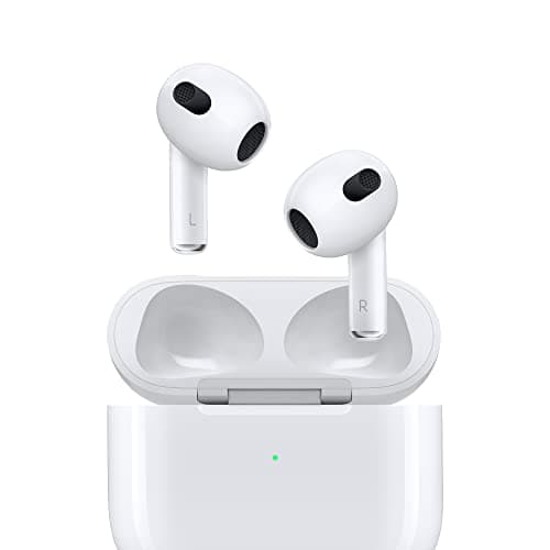 Apple AirPods (3rd Generation) Wireless Earbuds with MagSafe Charging Case. Spatial Audio, Sweat and Water Resistant, Up to 30 Hours of Battery Life. Bluetooth Headphones for iPhone