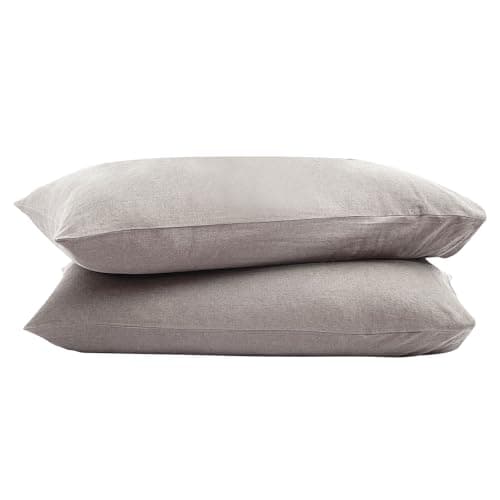 100% French Linen Pillowcase Set of 2, Breathable Envelope Closure Soft Linen Pillow Cover,Soft Luxury Hotel & Home Use, Gift 7