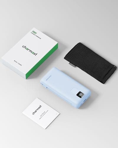 charmast Portable Charger with Built-in Cables and Wall Plug, 20000mAh 20W USB C Power Bank Fast Charging Battery Pack Compatible with iPhone iPhone 16/15/14/13 Series, Samsung Google iPad etc 9