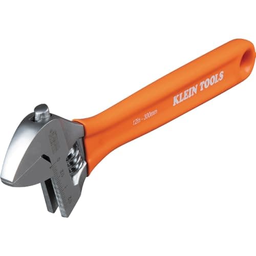 Klein Tools D5074 Adjustable Wrench Set, Extra Capacity, 6-Inch, 8-Inch, 10-Inch, 12-Inch, Forged Alloy Steel, Metric and SAE, 4-Piece 11