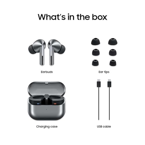 Samsung Galaxy Buds 3 Pro AI True Wireless Bluetooth Earbuds, Noise Cancelling, Sound Optimization, Redesigned Comfort Fit, White [US Version, Amazon Exclusive, 2Yr Warranty] 10