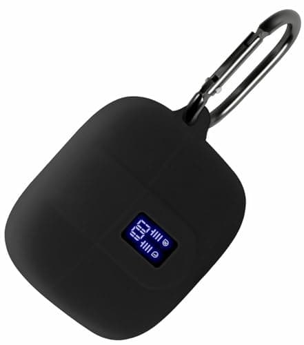 Geiomoo Silicone Case Compatible with TAGRY X08, Protective Cover with Carabiner (Black)