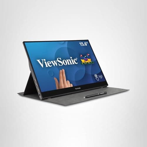 ViewSonic TD1655 15.6 Inch 1080p Portable Monitor with IPS Touchscreen, 2 Way Powered 60W USB C, Eye Care, Dual Speakers, Built-in Stand with Magnetic Cover 8