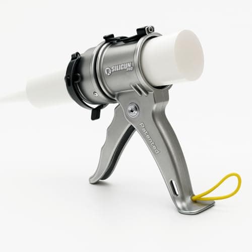 SILIGUN™ PRO Compact 24:1 Caulking Gun - No Drip Caulk Gun - Patent Design - Lightweight Aluminum Frame - Works with all 10 oz Tubes (SILIGUN PRO) 8