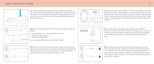 Ordo Water Flossers for Teeth, Cordless IPX7 Waterproof Oral Irrigator, 3 Pressure Settings, Portable, Rechargeable Electric Sonic Flosser, Dental Professional Recommended, Pearl Violet 9
