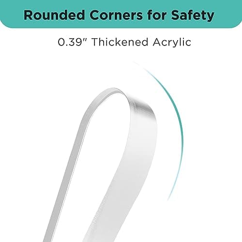 Acrylic Cookbook Stand, UBTKEY Cookbook Holder Recipe Book Holder Cook Book Stand for Kitchen Counter, Multifunctional Display Stand for Recipe Book Plate Tablet, Gifts for Mom Grandma (Clear) 5