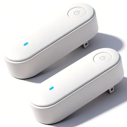 2Pcs 2026 New Magair Air Purifier for M0ld, Magair Air Purifier Plug in No Filter Replacement, Mag Air Purifiers, Suitable for Bedrooms, Toilets, Living Room, Closets, Pet Room (Blue light, White)