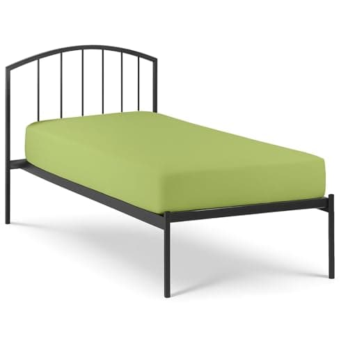 Cottingon Fitted Sheet Only - 1 Piece Single Cot Size Bottom Sheet, Premium Brushed Microfiber, Soft & Shrinkage Free with 8 Inch Deep Pocket, 33 x 75, Sage