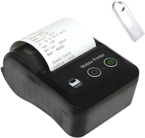 GZGYNADAST is NOT Compatible with iPhone iOS/IPAD/MAC,ONLY FIT Android/Windows,Bluetooth Thermal Receipt Printer 58mm,Wireless Portable mini Pocket Invoice Bill Ticket pos Printer for Small Business