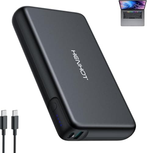 HenHot 100W Power Bank, 30000mAh Laptop Portable Charger USB-C PD Fast Charging Laptop External Battery Pack for Dell,MacBook,HP,Asus,Lenovo,Steam Deck,Switch,iPhone,Galaxy, iPad and More