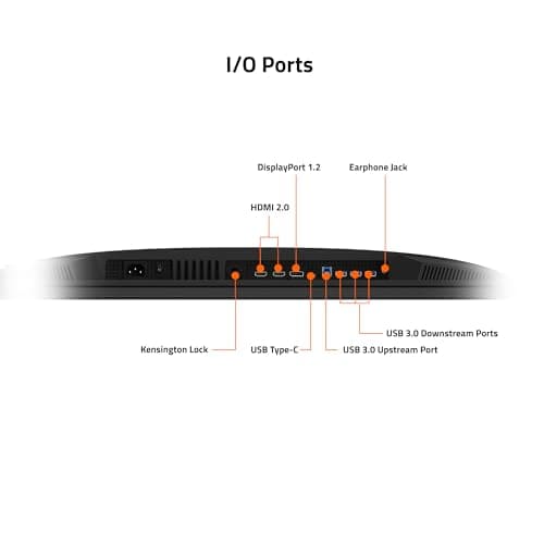 GIGABYTE M32U - 32" IPS Gaming Monitor - UHD 3840x2160-144Hz - 1ms MPRT - AMD FreeSync Premium Pro - Type C KVM - HDMI, DP, Type C - Height Adjustable - Black (M32U-SA) 4