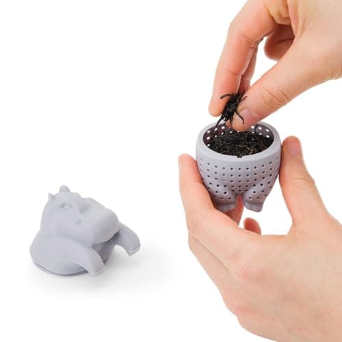 Tea Infuser for Loose Leaf Tea-leaves - ParTea Pack Silicone Strainer Animals, A Fun and Ideal Gift for Friends, and Family, 5-Pack Loose Leaf Steeper Set in Soft Multi-Color Designs 5