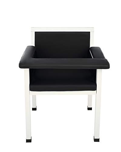 Vivacomfort Luxe Upholstered Blood Drawing Chair – Padded Phlebotomy Seat w/Adjustable Armrest & Steel Framing – Ideal for Hospitals & Medical Facilities (Black) 7