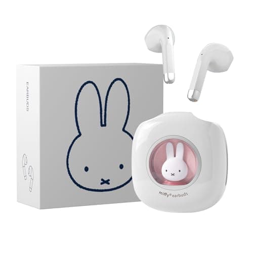 Miffy Bluetooth Wireless Earbuds Headset (Pink)，IPX5 Waterproof Ear Buds Headphones